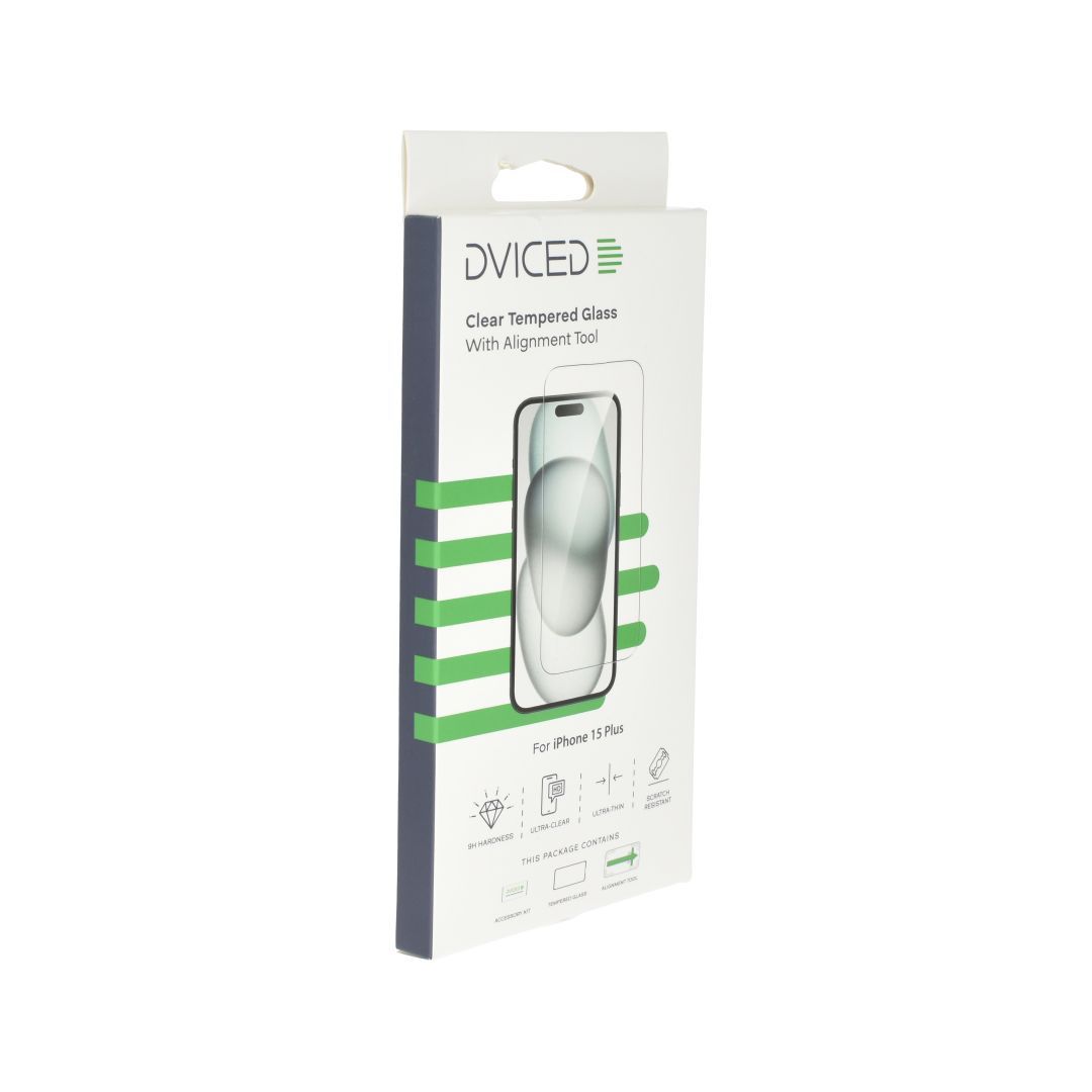 Dviced iPhone 15 Plus Screen Protector with Applicator Clear Dviced iPhone 15 Plus Screen Protector with Applicator Clear