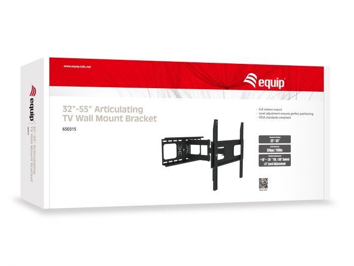 EQuip 32"-55” Articulating TV Wall Mount Bracket EQuip 32"-55” Articulating TV Wall Mount Bracket