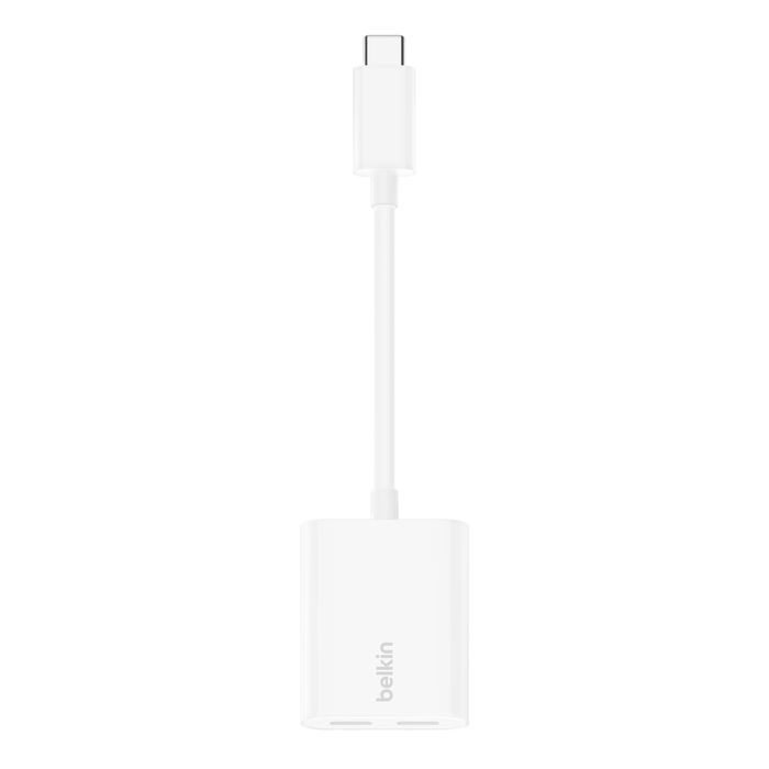 Belkin RockStar USB-C Audio + Charge Adapter White Belkin RockStar USB-C Audio + Charge Adapter White