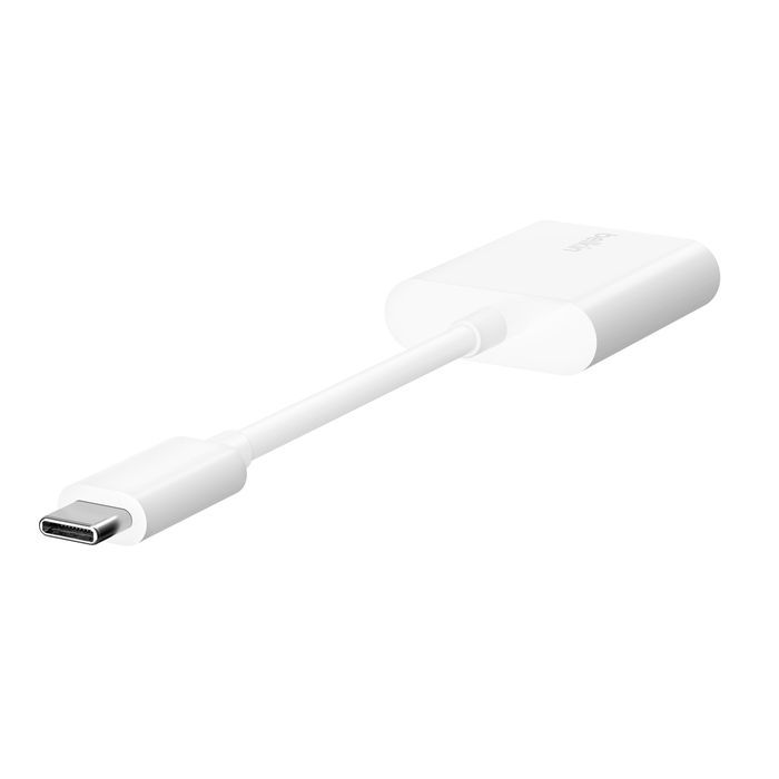 Belkin RockStar USB-C Audio + Charge Adapter White Belkin RockStar USB-C Audio + Charge Adapter White