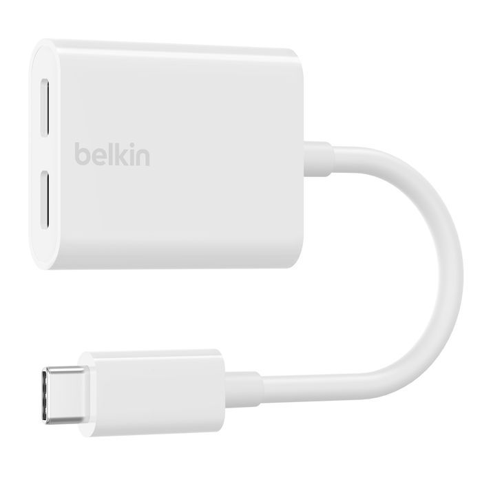 Belkin RockStar USB-C Audio + Charge Adapter White Belkin RockStar USB-C Audio + Charge Adapter White