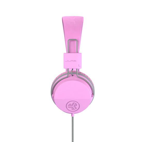 JLab JBuddies Studio On-Ear Kids Wired Headphones Pink/Grey JLab JBuddies Studio On-Ear Kids Wired Headphones Pink/Grey