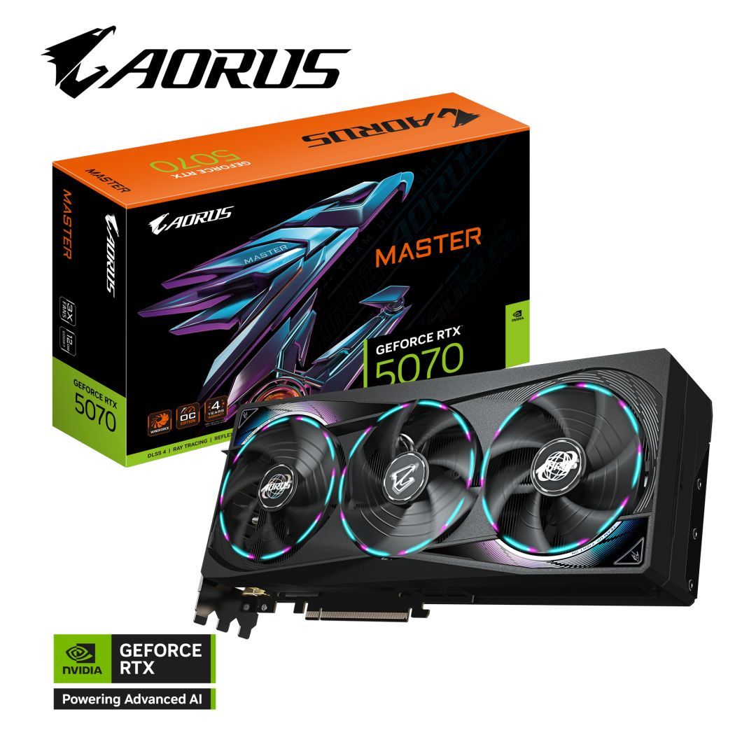 Gigabyte RTX5070 AORUS MASTER 12G Gigabyte RTX5070 AORUS MASTER 12G