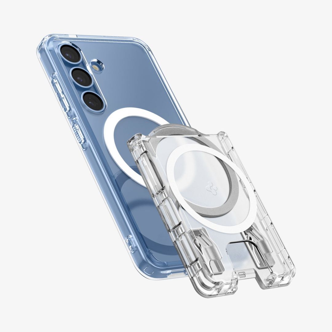 Spigen Ultra Hybrid Wallet MagSafe+ Samsung Galaxy S25 Series Crystal Clear