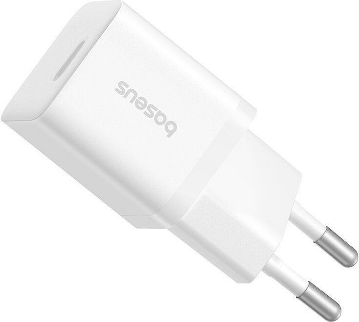 Baseus USB-C GaN5 mini 25W mains charger White Baseus USB-C GaN5 mini 25W mains charger White