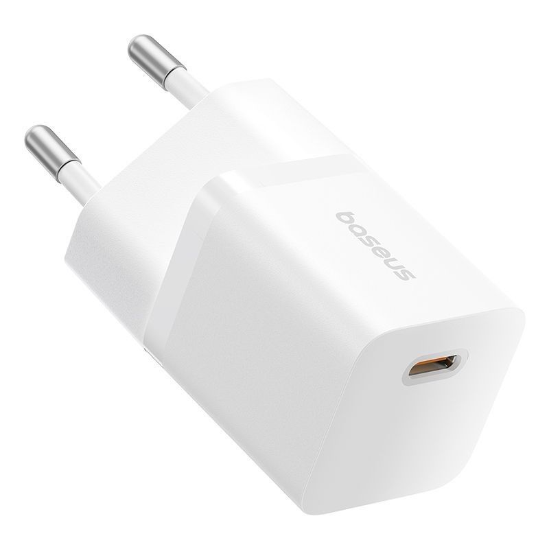 Baseus USB-C GaN5 mini 25W mains charger White Baseus USB-C GaN5 mini 25W mains charger White
