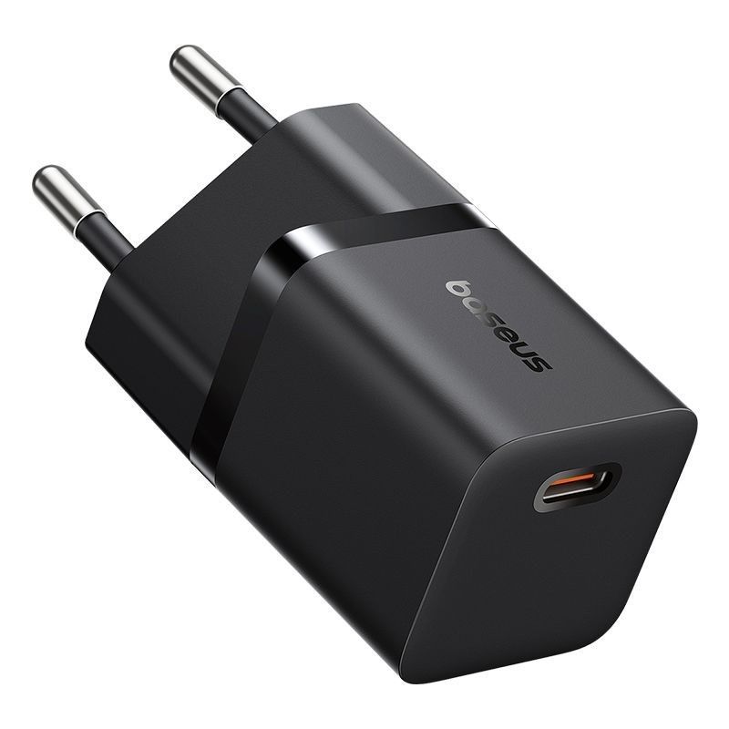 Baseus USB-C GaN5 mini 25W mains charger Black Baseus USB-C GaN5 mini 25W mains charger Black