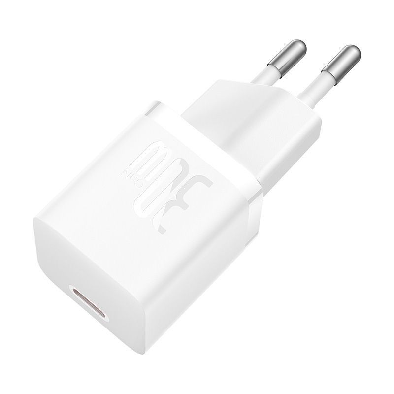 Baseus USB-C GaN5 mini 30W mains charger White