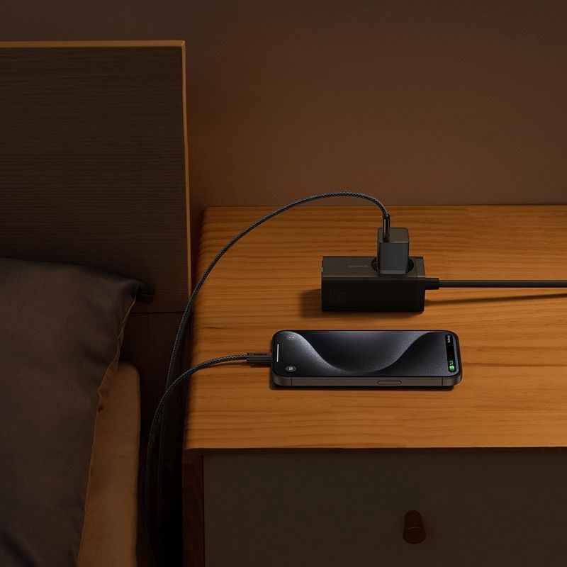 Baseus P10110902113-01 USB-C GaN5 mini 30W mains charger Black Baseus P10110902113-01 USB-C GaN5 mini 30W mains charger Black