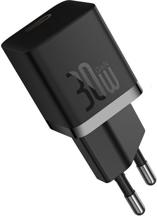 Baseus P10110902113-01 USB-C GaN5 mini 30W mains charger Black Baseus P10110902113-01 USB-C GaN5 mini 30W mains charger Black