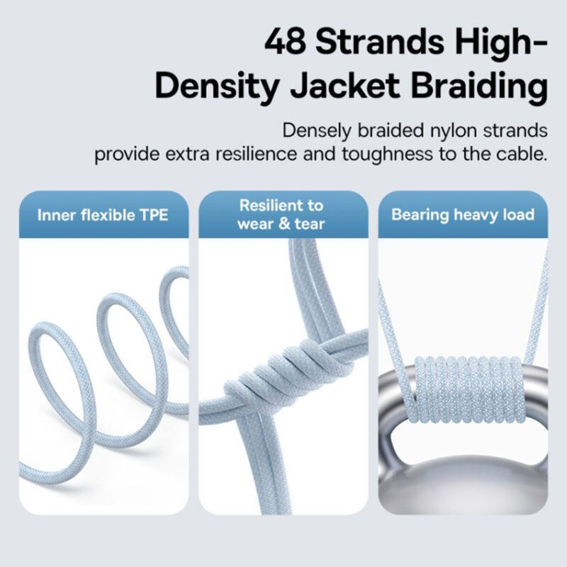 Baseus Gem USB-C to iP lightning fast charging cable 20W 1m Blue Baseus Gem USB-C to iP lightning fast charging cable 20W 1m Blue