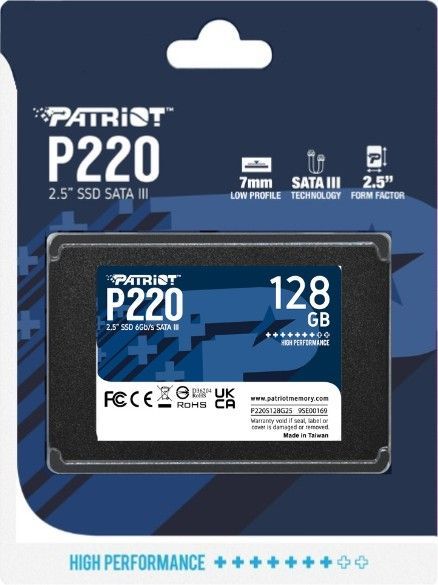 Patriot 128GB 2,5" SATA3 P220 Patriot 128GB 2,5" SATA3 P220