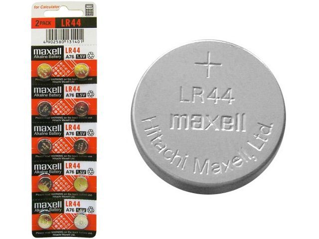 Maxell LR44 Alkáli Gombelem 10db/csomag Maxell LR44 Alkáli Gombelem 10db/csomag