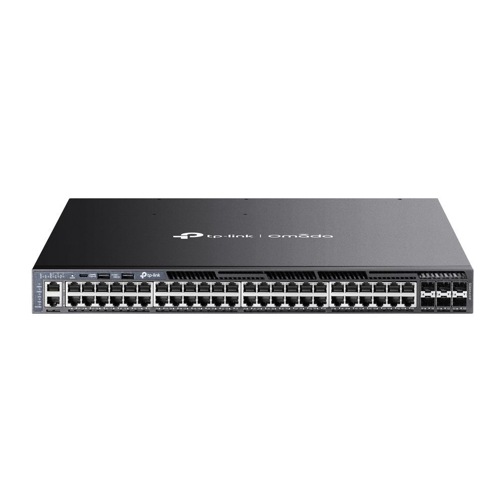 TP-Link SG6654XHP Omada 48-Port Gigabit Stackable L3 Managed PoE+ Switch with 6 10G Slots