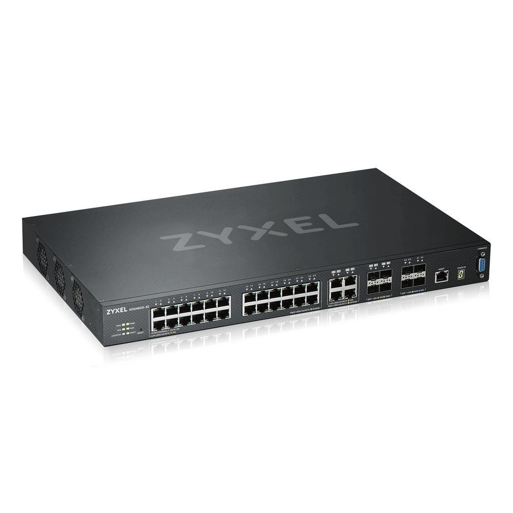 ZyXEL XGS4600-32F-ZZ0102F 28 portos GbE L3 vezérelt switch 4 SFP+ Uplink ZyXEL XGS4600-32F-ZZ0102F 28 portos GbE L3 vezérelt switch 4 SFP+ Uplink