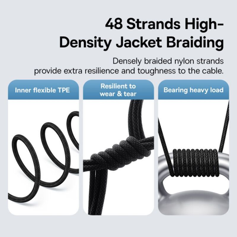 Baseus Gem USB-C to iP lightning fast charging cable 20W 2m Black