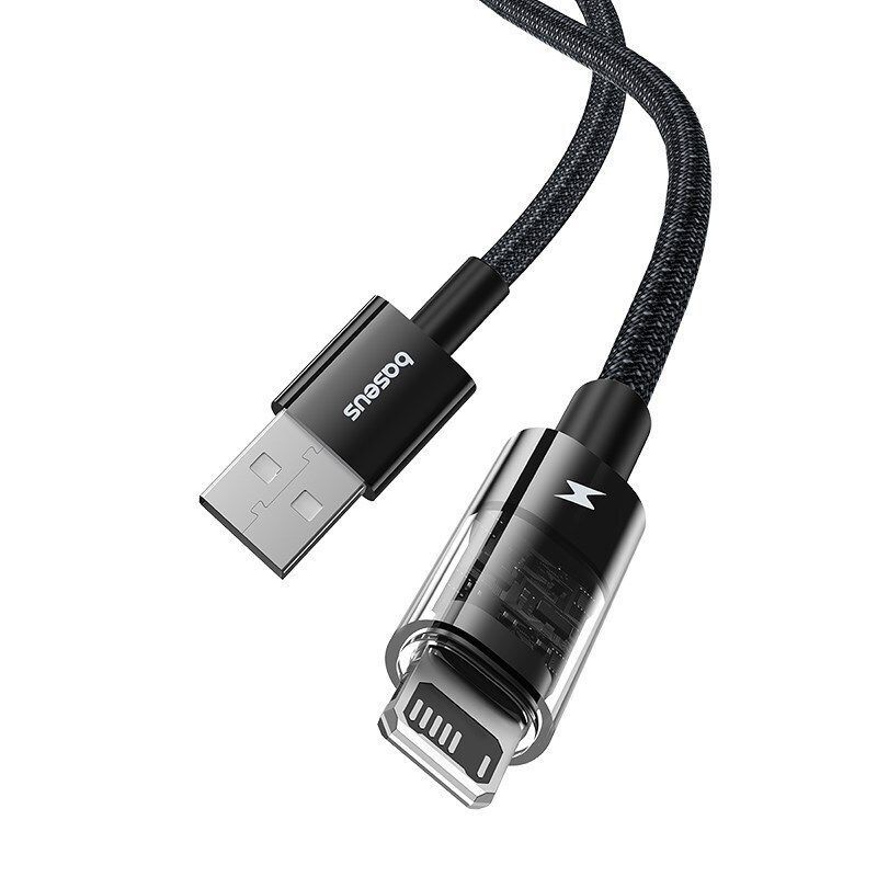 Baseus Gem USB to IP lightning 2.4A fast charging cable 2m Black Baseus Gem USB to IP lightning 2.4A fast charging cable 2m Black