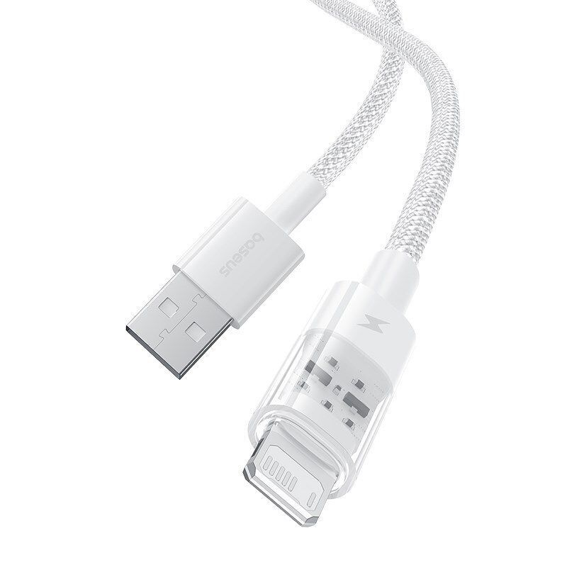 Baseus Gem USB to IP lightning 2.4A fast charging cable 1m White Baseus Gem USB to IP lightning 2.4A fast charging cable 1m White