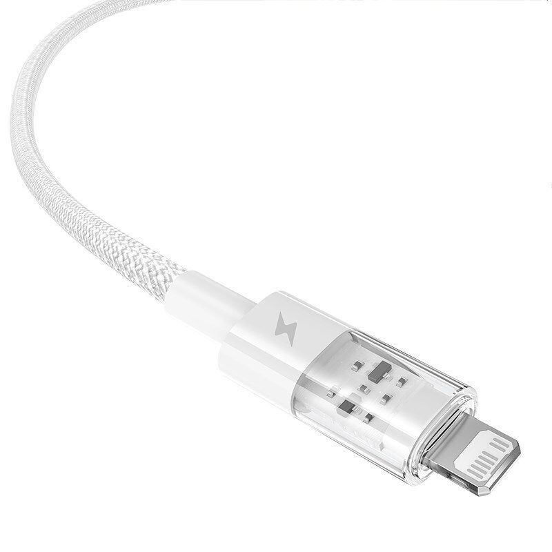 Baseus Gem USB to IP lightning 2.4A fast charging cable 1m White Baseus Gem USB to IP lightning 2.4A fast charging cable 1m White