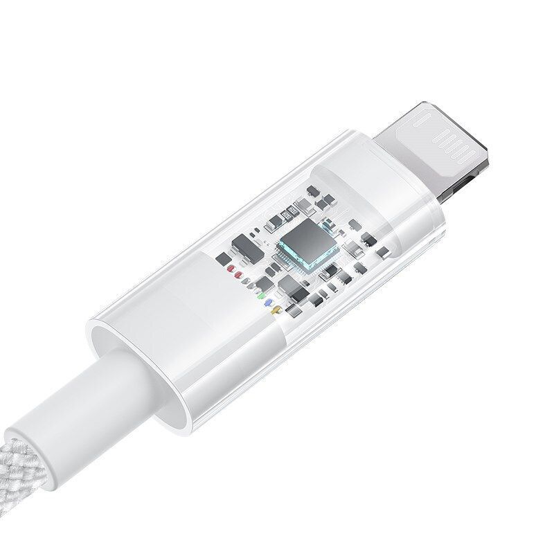 Baseus Gem USB to IP lightning 2.4A fast charging cable 1m White Baseus Gem USB to IP lightning 2.4A fast charging cable 1m White