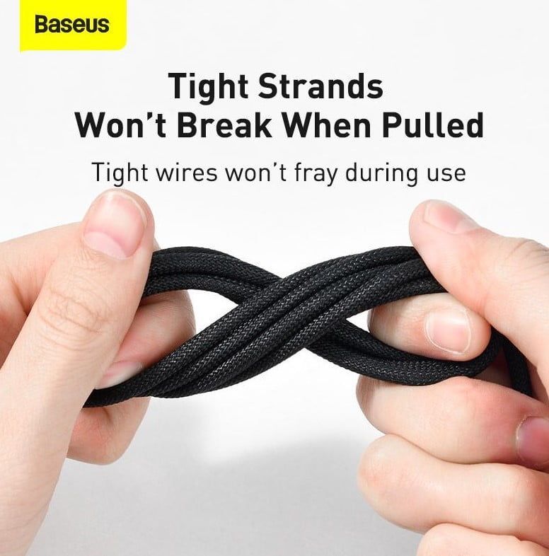 Baseus Gem USB to Lightning 2.4A fast charging data cable 1m Black Baseus Gem USB to Lightning 2.4A fast charging data cable 1m Black