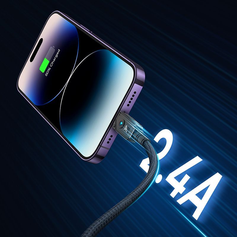 Baseus Unbreakable Series 2.4A USB to Lightning Fast Charging Data cable 1m Black Baseus Unbreakable Series 2.4A USB to Lightning Fast Charging Data cable 1m Black