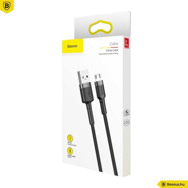 Baseus Cafule Micro USB Cable 1m Black/Grey Baseus Cafule Micro USB Cable 1m Black/Grey