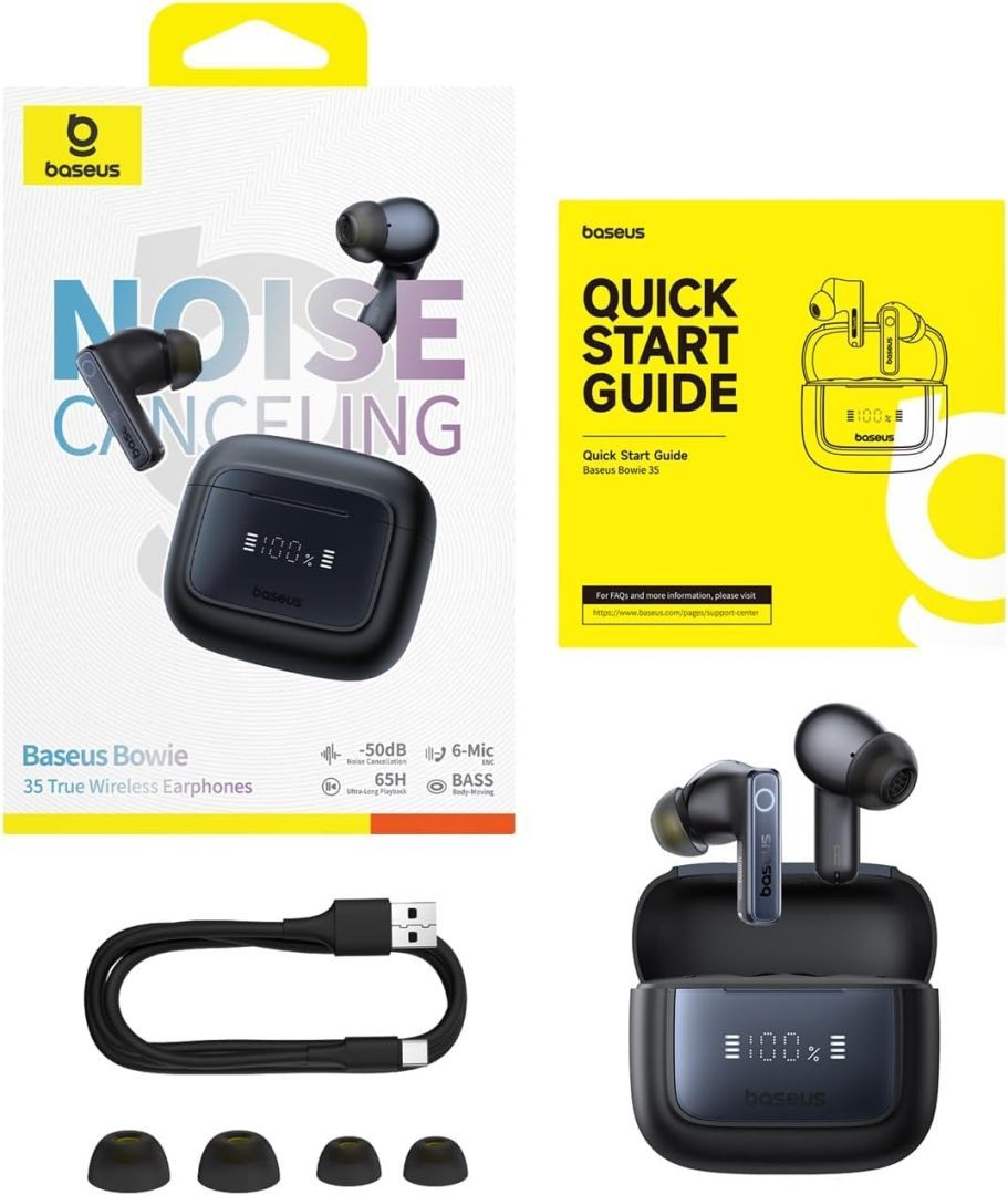 Baseus Bowie 35 TWS Bluetooth Headset Black Baseus Bowie 35 TWS Bluetooth Headset Black
