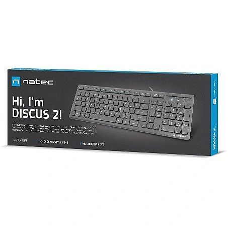natec Discus 2 Keyboard Black US natec Discus 2 Keyboard Black US