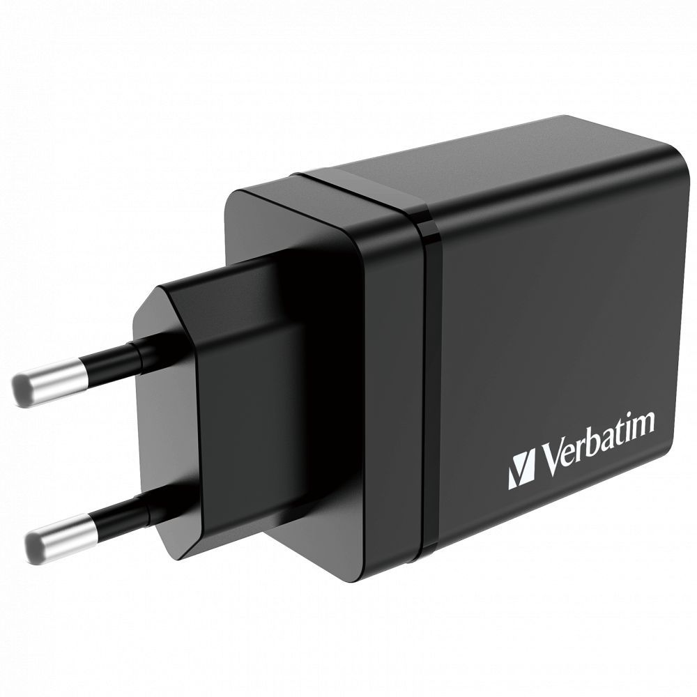 Verbatim 30W 4-Port USB Wall Charger Black Verbatim 30W 4-Port USB Wall Charger Black