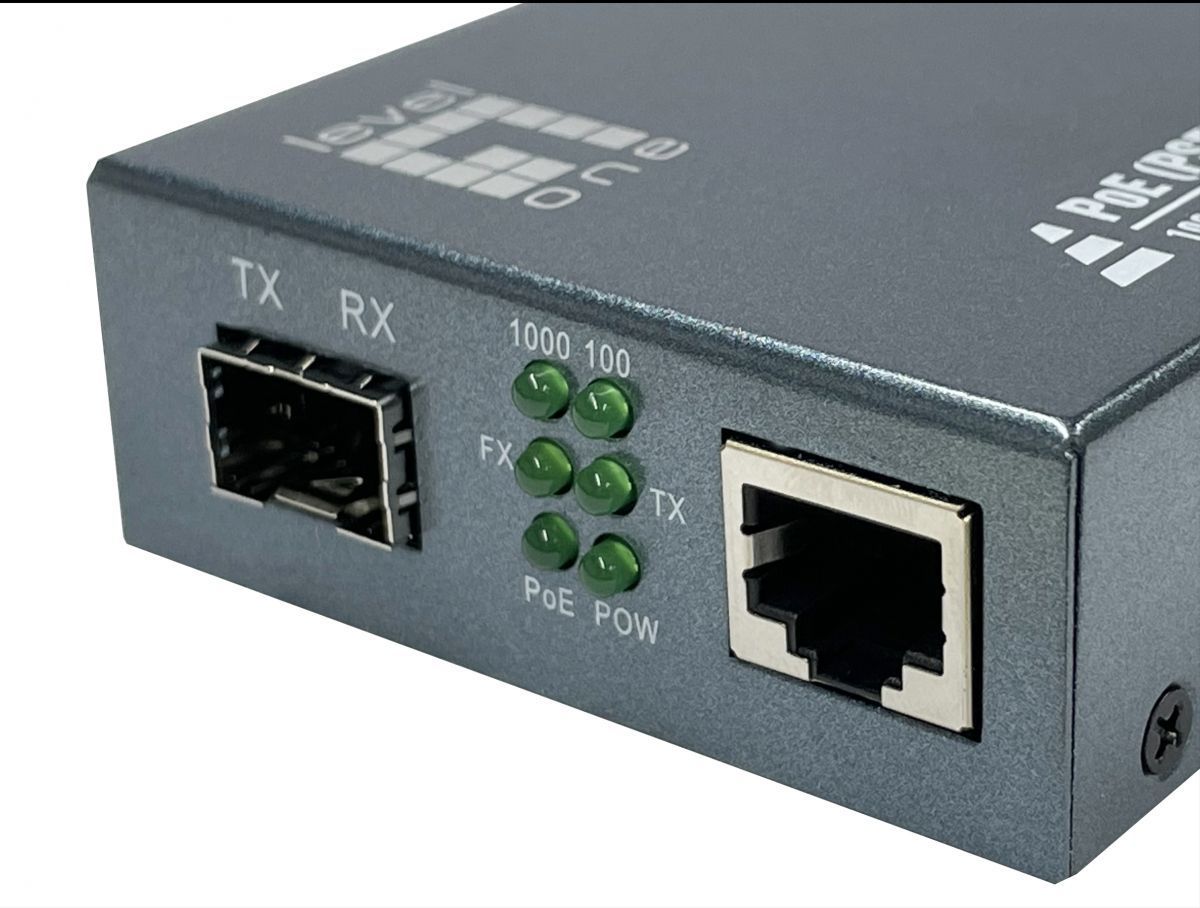 LevelOne GVT-2012 RJ45 to SFP Gigabit Media Converter LevelOne GVT-2012 RJ45 to SFP Gigabit Media Converter