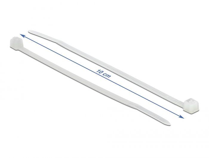 DeLock Cable ties L100xW2,5mm 100 pieces Transparent DeLock Cable ties L100xW2,5mm 100 pieces Transparent
