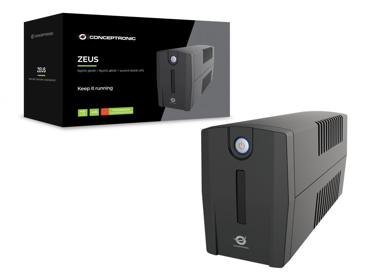 Conceptronic ZEUS07ES 1000VA 600W UPS