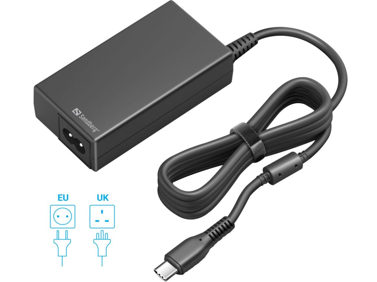 Sandberg USB-C AC Charger PD65W EU+UK Sandberg USB-C AC Charger PD65W EU+UK