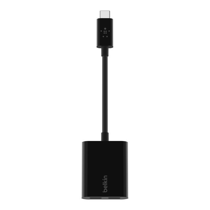 Belkin Connect USB-C Audio + Charge Adapter Black Belkin Connect USB-C Audio + Charge Adapter Black