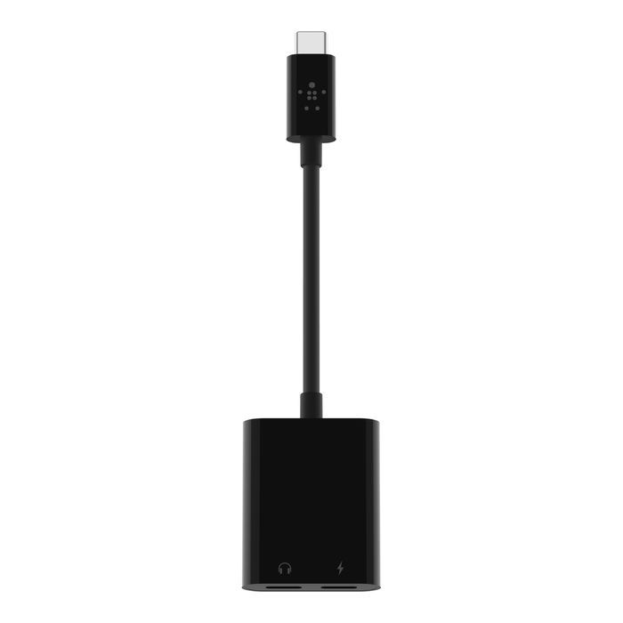 Belkin Connect USB-C Audio + Charge Adapter Black Belkin Connect USB-C Audio + Charge Adapter Black
