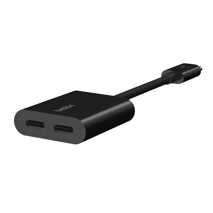 Belkin Connect USB-C Audio + Charge Adapter Black Belkin Connect USB-C Audio + Charge Adapter Black