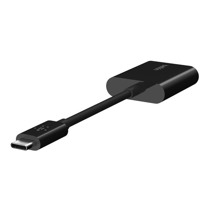 Belkin Connect USB-C Audio + Charge Adapter Black Belkin Connect USB-C Audio + Charge Adapter Black