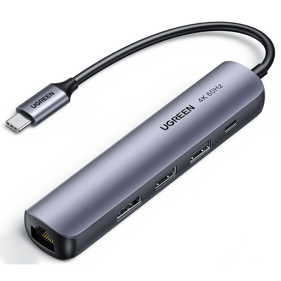 UGREEN 6-in-1 USB-C Hub Grey UGREEN 6-in-1 USB-C Hub Grey