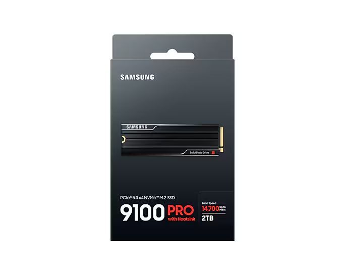Samsung 2TB M.2 2280 NVMe 9100 Pro with Heatsink Samsung 2TB M.2 2280 NVMe 9100 Pro with Heatsink