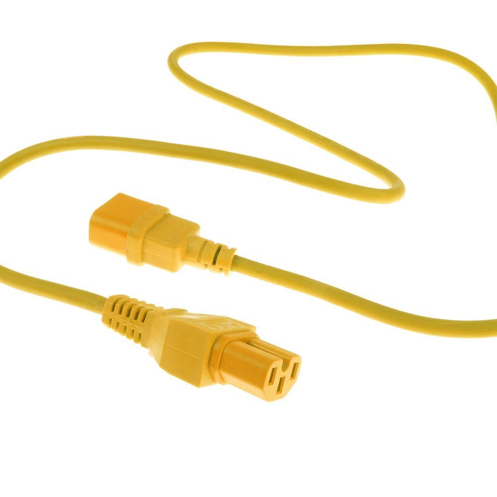 ACT Powercord C14 - C15 1,2m Yellow ACT Powercord C14 - C15 1,2m Yellow