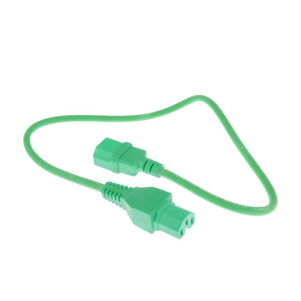 ACT ACT Powercord C14 - C15 green 0.6 m