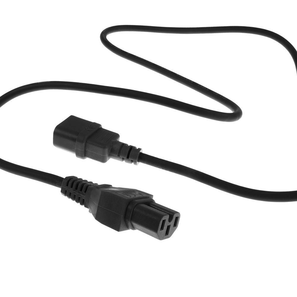 ACT Powercord C14 - C15 2m Black ACT Powercord C14 - C15 2m Black