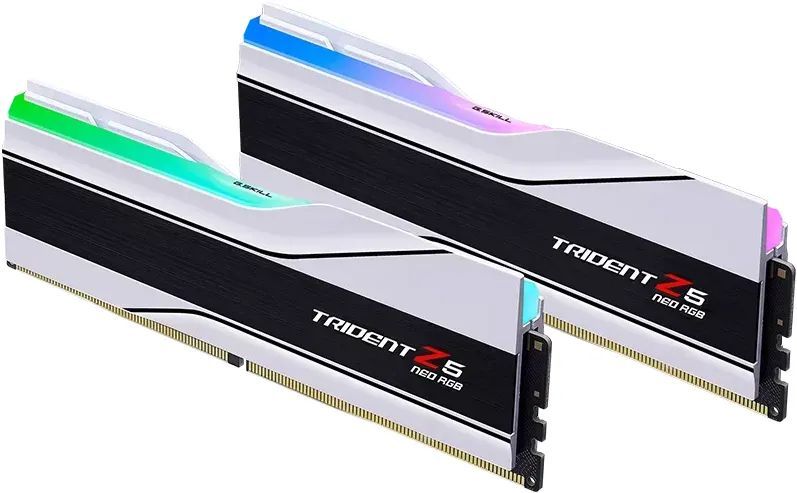 G.SKILL 32GB DDR5 6000MHz Kit(2x16GB) Trident Z5 Neo RGB White G.SKILL 32GB DDR5 6000MHz Kit(2x16GB) Trident Z5 Neo RGB White