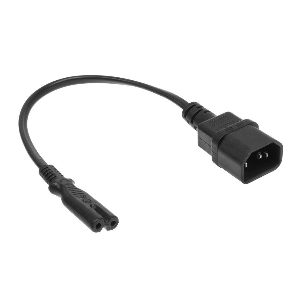 ACT Powercord C14 - C7 0,2m Black ACT Powercord C14 - C7 0,2m Black