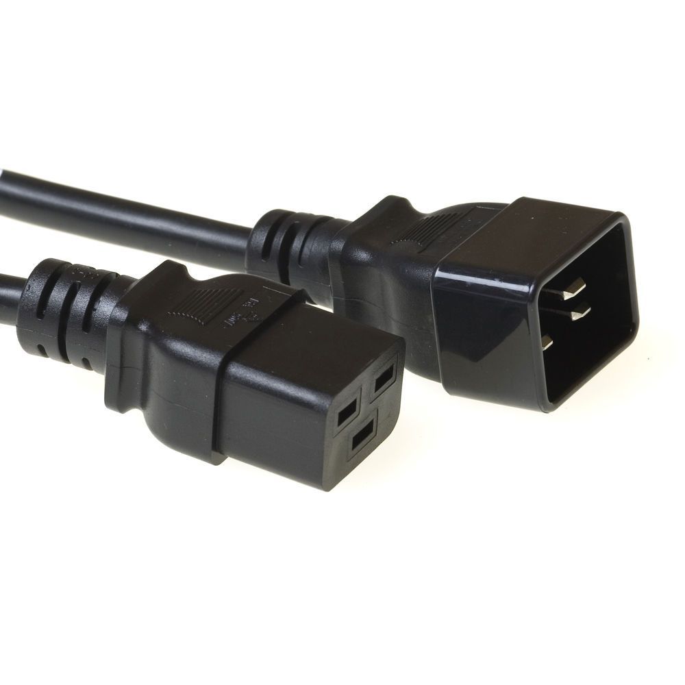 ACT Powercord C19 - C20 1,2m Black ACT Powercord C19 - C20 1,2m Black
