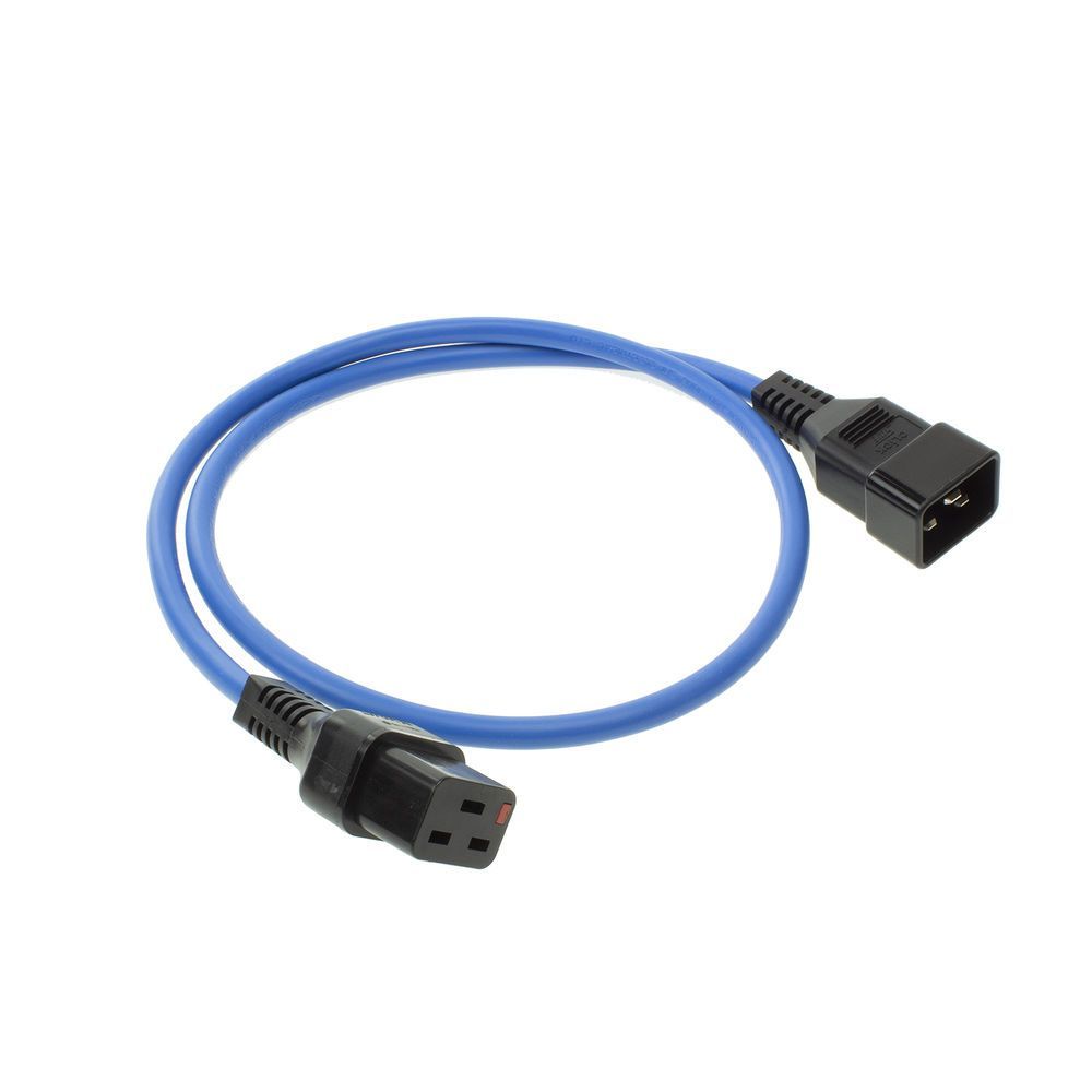 ACT Powercord C19 IEC Lock - C20 2m Blue ACT Powercord C19 IEC Lock - C20 2m Blue