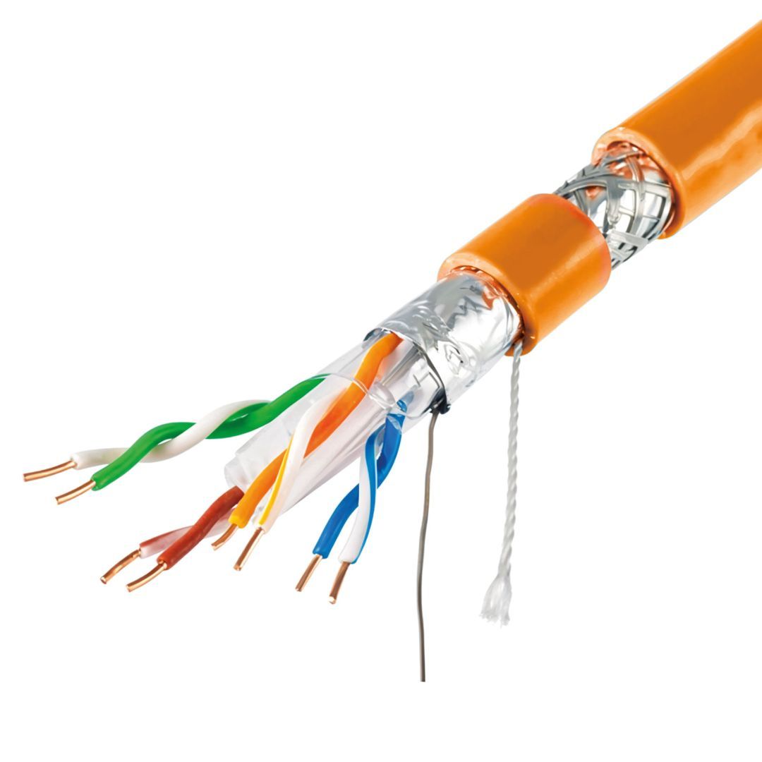 Delight CAT6A S-FTP Installation Cable 500m Orange