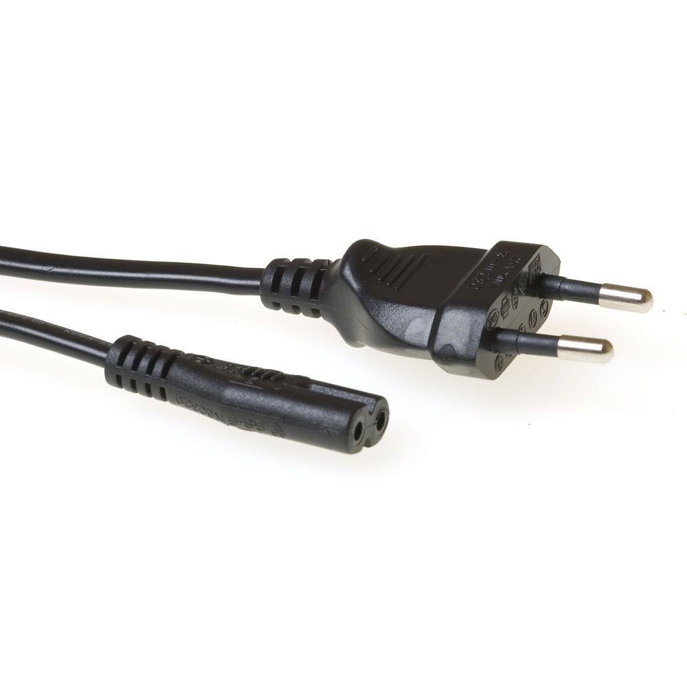 ACT Powercord Euro male - C7 female 1,5m Black