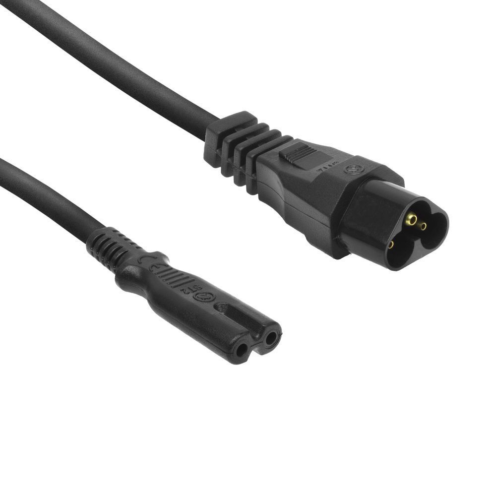ACT Powercord C6 - C7 0,2m Black ACT Powercord C6 - C7 0,2m Black